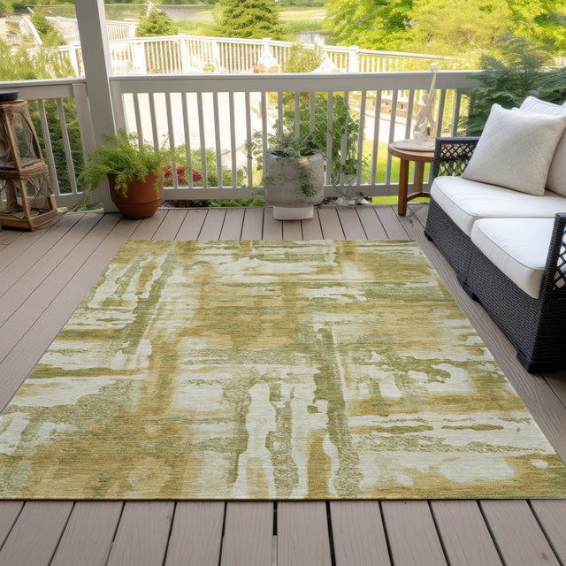 Addison Chantille ACN2015 Abstract Machine Made Transitional Aloe Rug