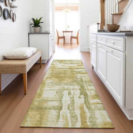 Addison Chantille ACN2015 Abstract Machine Made Transitional Aloe Rug