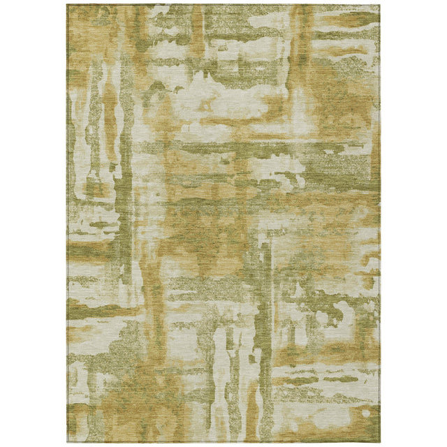 Addison Chantille ACN2015 Abstract Machine Made Transitional Aloe Rug