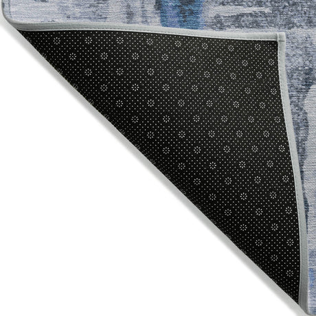 Addison Chantille ACN2015 Abstract Machine Made Transitional Blue Rug