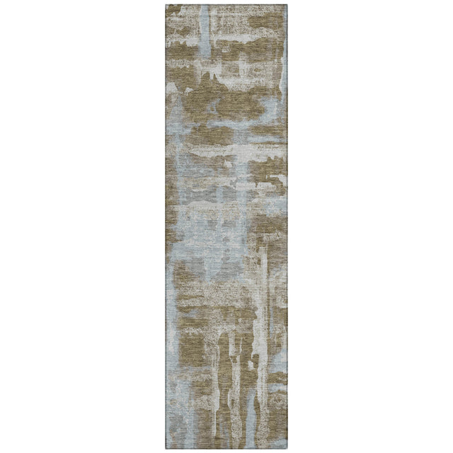 Addison Chantille ACN2015 Abstract Machine Made Transitional Brown Rug