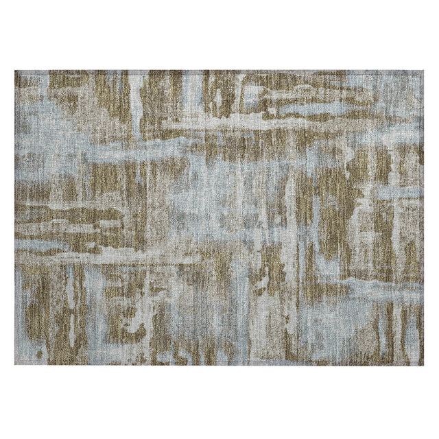 Addison Chantille ACN2015 Abstract Machine Made Transitional Brown Rug