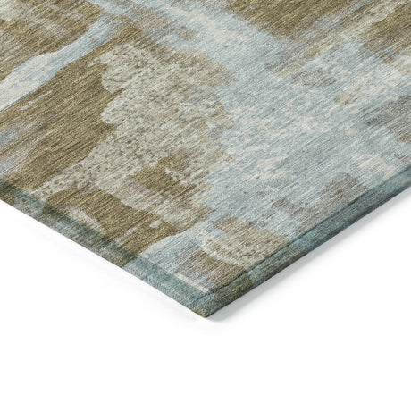 Addison Chantille ACN2015 Abstract Machine Made Transitional Brown Rug