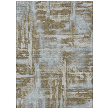 Addison Chantille ACN2015 Abstract Machine Made Transitional Brown Rug