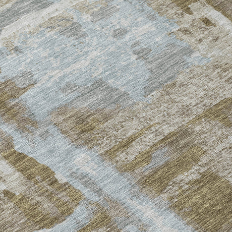 Addison Chantille ACN2015 Abstract Machine Made Transitional Brown Rug