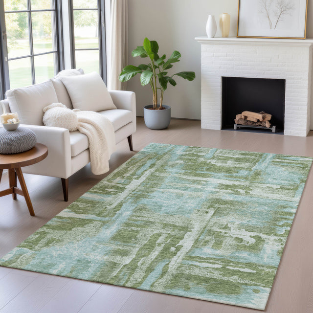 Addison Chantille ACN2015 Abstract Machine Made Transitional Cactus Rug
