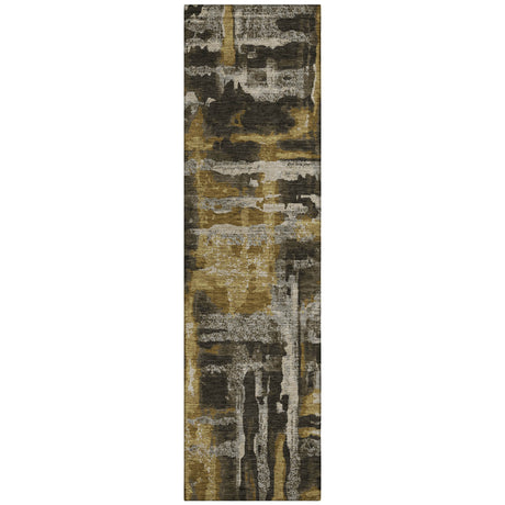 Addison Chantille ACN2015 Abstract Machine Made Transitional Coffee Rug