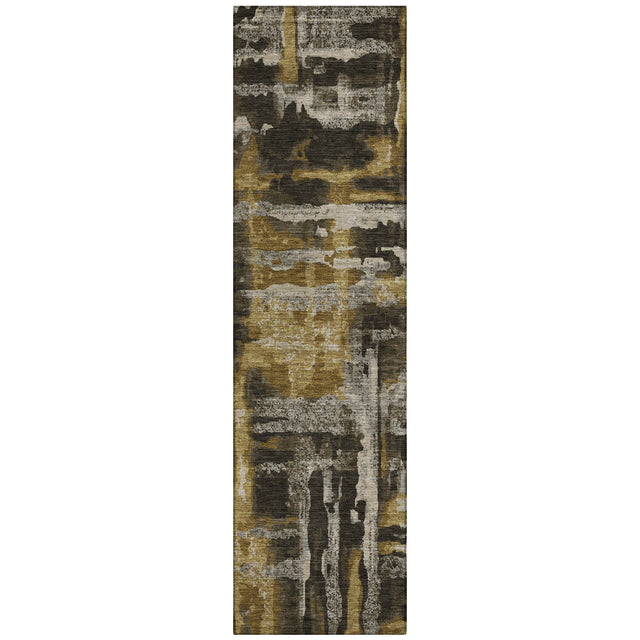 Addison Chantille ACN2015 Abstract Machine Made Transitional Coffee Rug