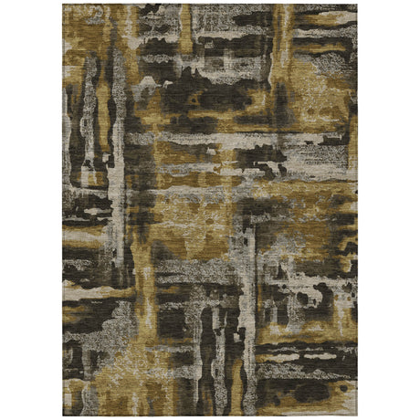 Addison Chantille ACN2015 Abstract Machine Made Transitional Coffee Rug