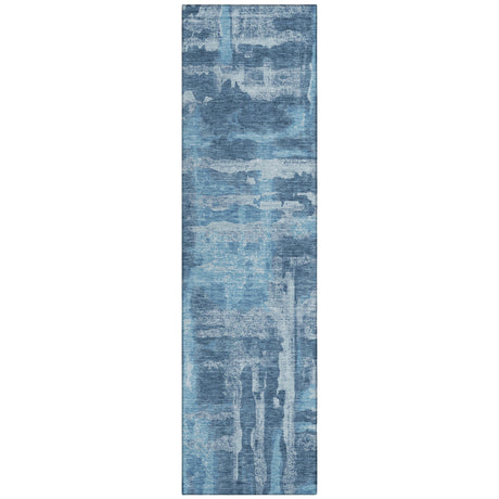 Addison Chantille ACN2015 Abstract Machine Made Transitional Denim Rug