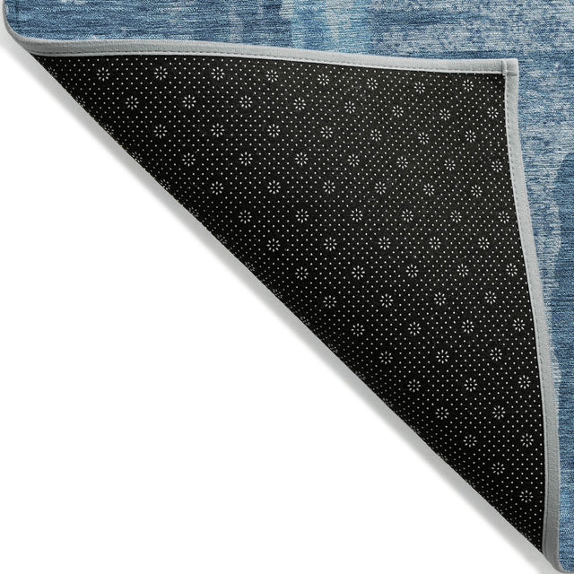 Addison Chantille ACN2015 Abstract Machine Made Transitional Denim Rug