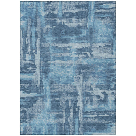 Addison Chantille ACN2015 Abstract Machine Made Transitional Denim Rug