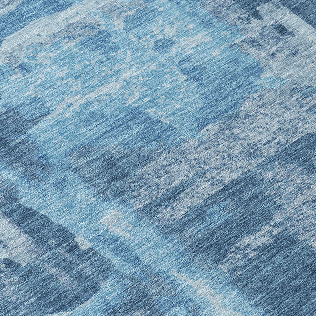 Addison Chantille ACN2015 Abstract Machine Made Transitional Denim Rug