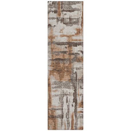Addison Chantille ACN2015 Abstract Machine Made Transitional Paprika Rug