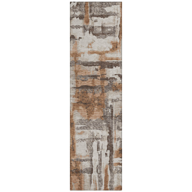 Addison Chantille ACN2015 Abstract Machine Made Transitional Paprika Rug