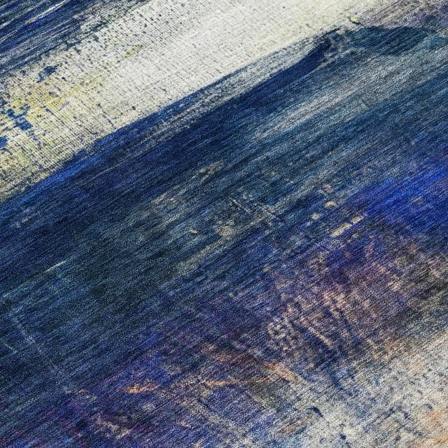 Addison Chantille ACN2016 Abstract Machine Made Transitional Blue Rug