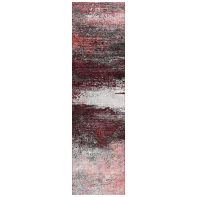 Addison Chantille ACN2016 Abstract Machine Made Transitional Merlot Rug