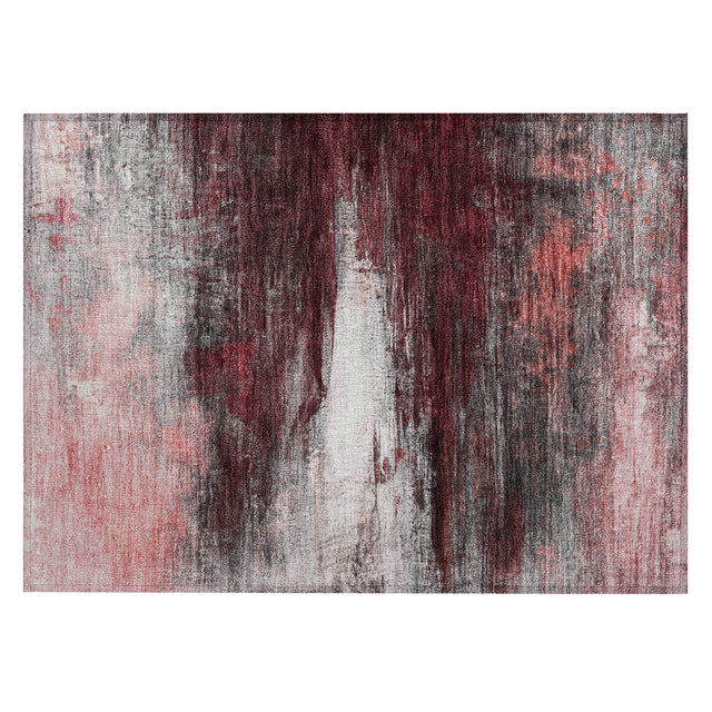 Addison Chantille ACN2016 Abstract Machine Made Transitional Merlot Rug
