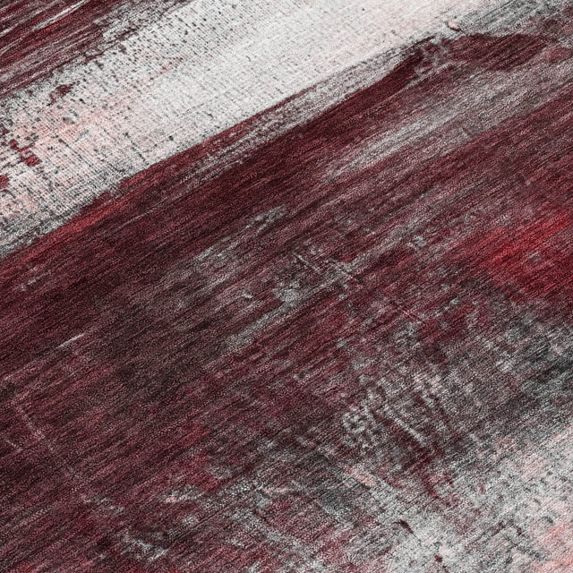 Addison Chantille ACN2016 Abstract Machine Made Transitional Merlot Rug