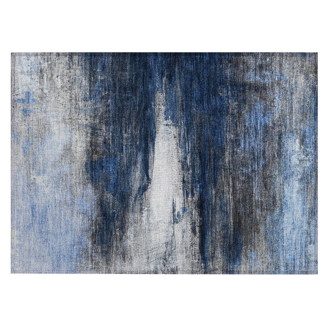 Addison Chantille ACN2016 Abstract Machine Made Transitional Navy Rug