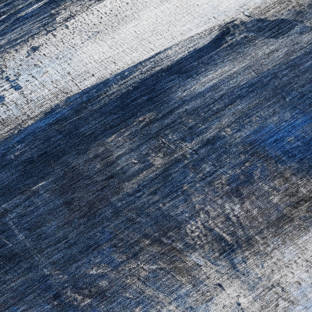 Addison Chantille ACN2016 Abstract Machine Made Transitional Navy Rug