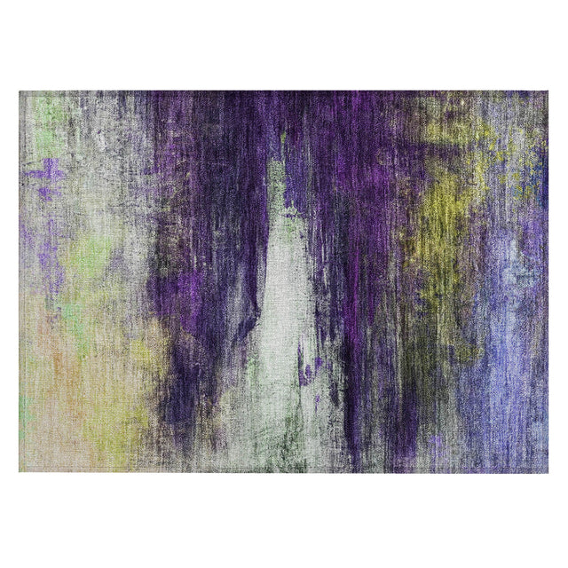 Addison Chantille ACN2016 Abstract Machine Made Transitional Purple Rug
