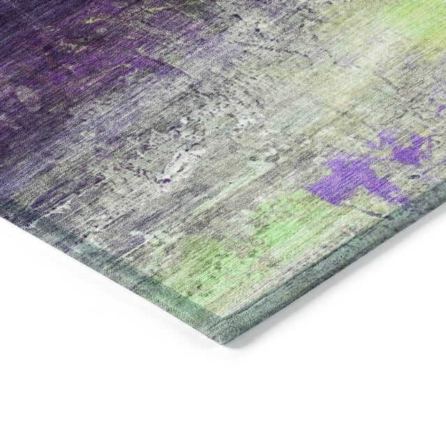 Addison Chantille ACN2016 Abstract Machine Made Transitional Purple Rug