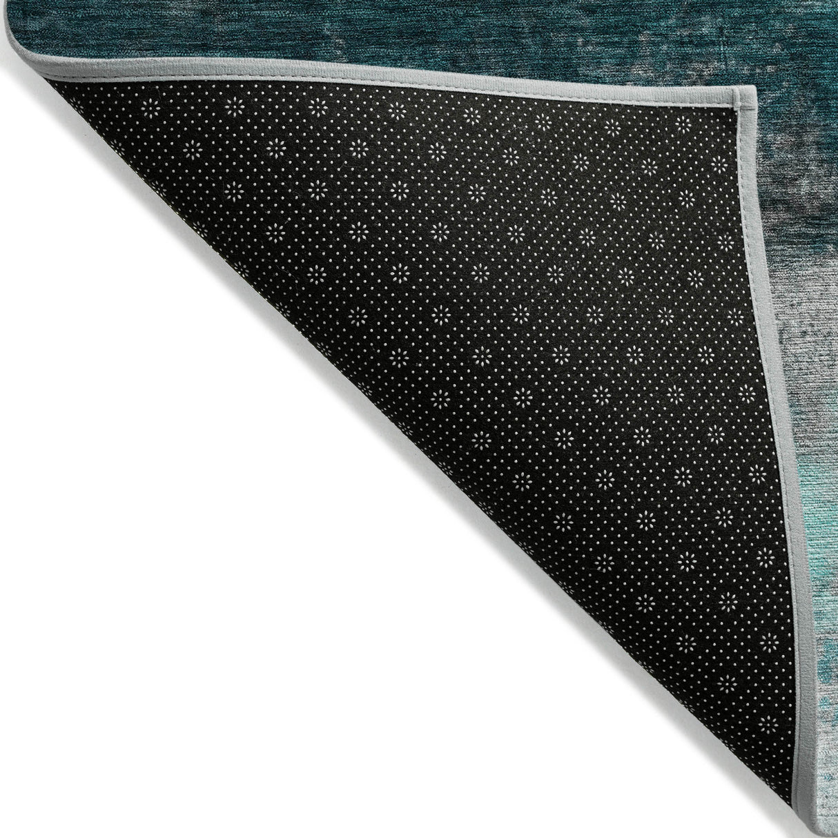 Addison Chantille ACN2016 Abstract Machine Made Transitional Teal Rug