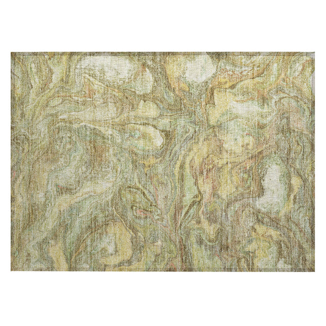 Addison Chantille ACN2017 Abstract Machine Made Transitional Gold Rug