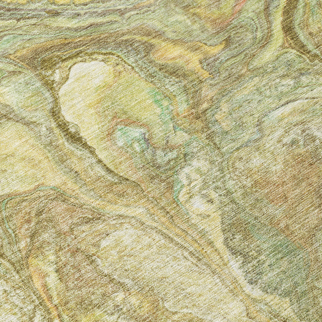 Addison Chantille ACN2017 Abstract Machine Made Transitional Gold Rug