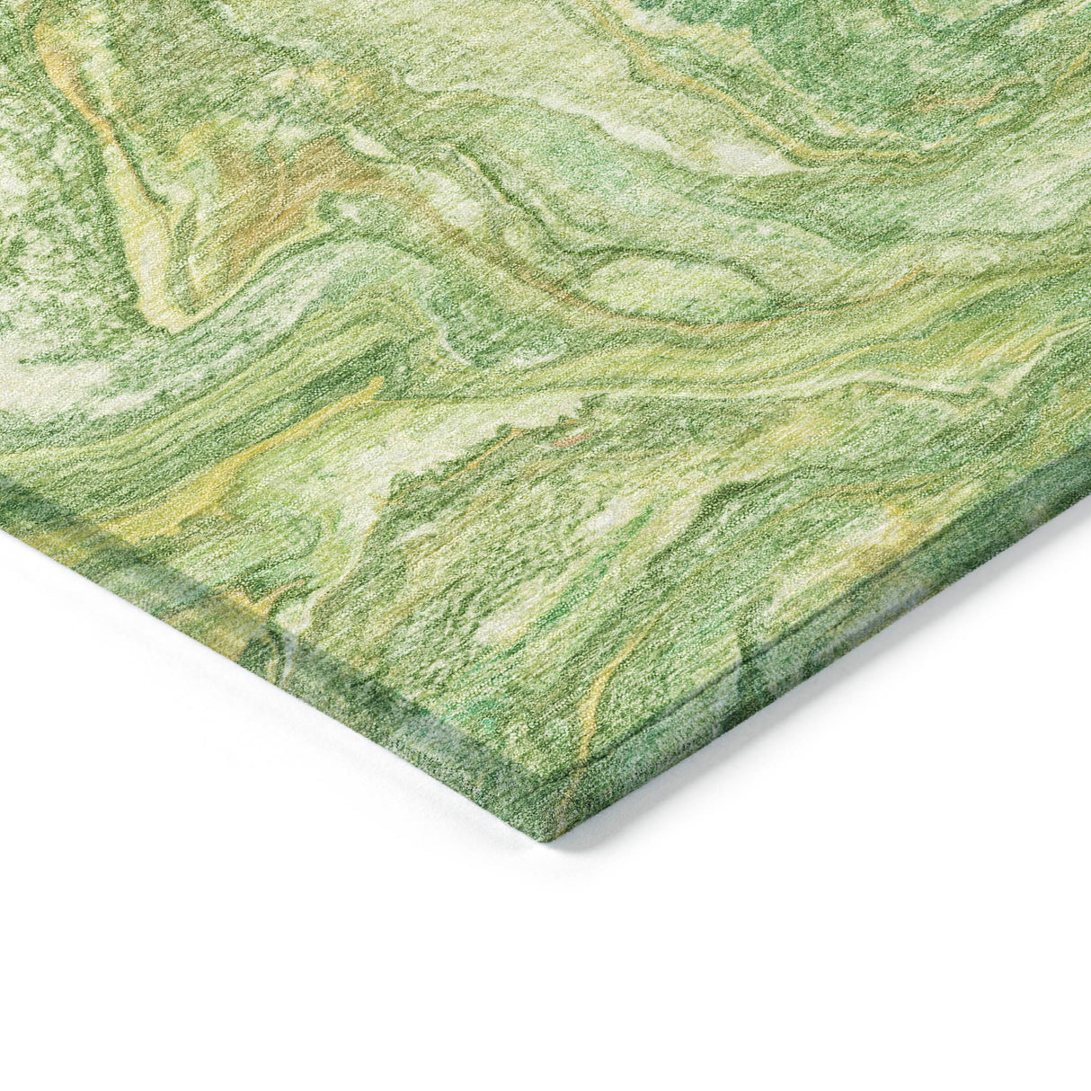 Addison Chantille ACN2017 Abstract Machine Made Transitional Green Rug