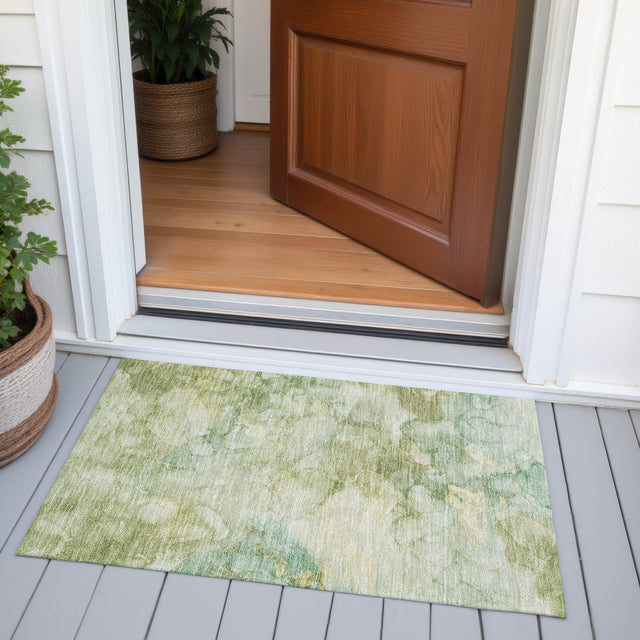 Addison Chantille ACN2018 Abstract Machine Made Transitional Aloe Rug