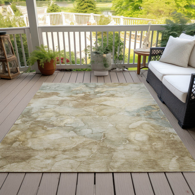 Addison Chantille ACN2018 Abstract Machine Made Transitional Beige Rug