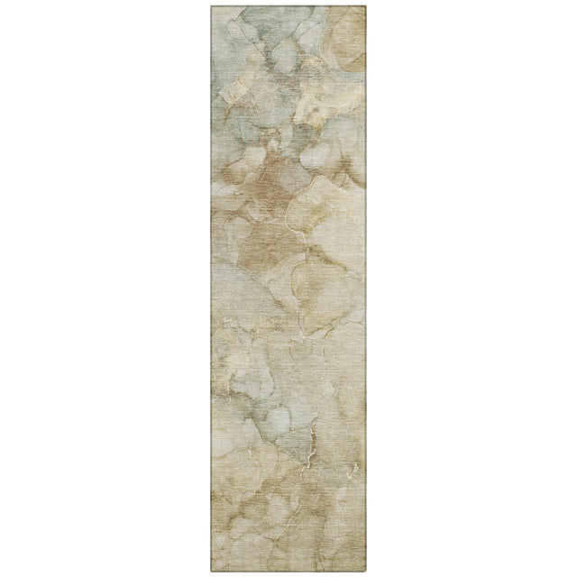 Addison Chantille ACN2018 Abstract Machine Made Transitional Beige Rug