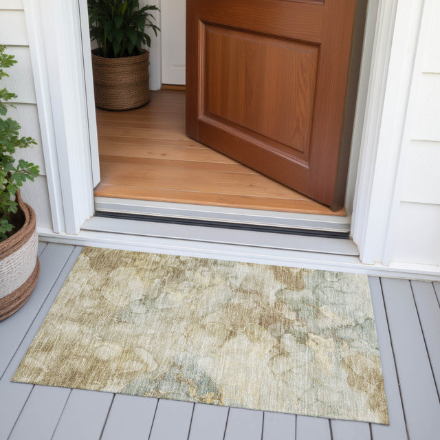 Addison Chantille ACN2018 Abstract Machine Made Transitional Beige Rug