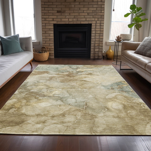 Addison Chantille ACN2018 Abstract Machine Made Transitional Beige Rug
