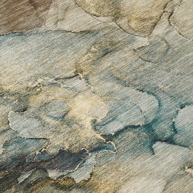 Addison Chantille ACN2018 Abstract Machine Made Transitional Brown Rug