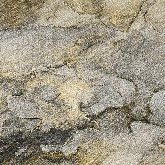 Addison Chantille ACN2018 Abstract Machine Made Transitional Pewter Rug