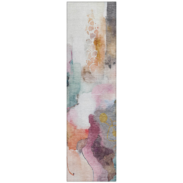 Addison Chantille ACN2019 Abstract Machine Made Transitional Blush Rug