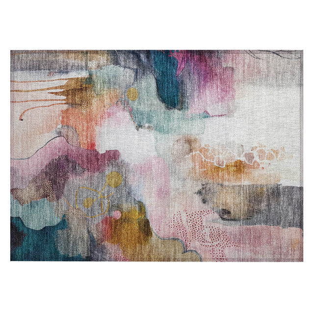 Addison Chantille ACN2019 Abstract Machine Made Transitional Blush Rug