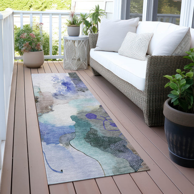 Addison Chantille ACN2019 Abstract Machine Made Transitional Brown Rug