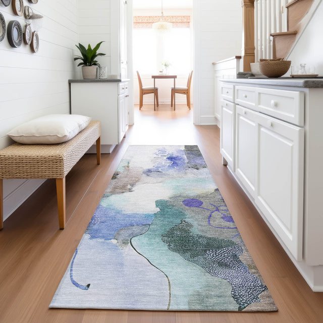 Addison Chantille ACN2019 Abstract Machine Made Transitional Brown Rug