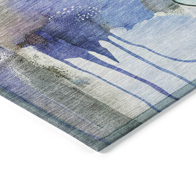 Addison Chantille ACN2019 Abstract Machine Made Transitional Brown Rug