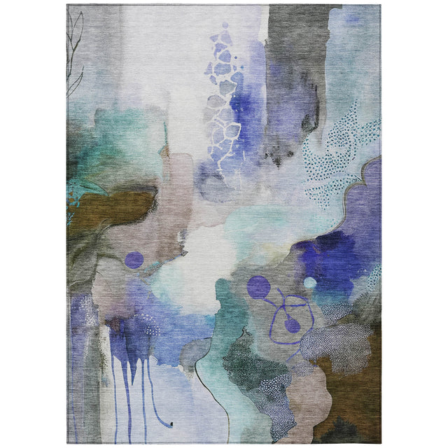 Addison Chantille ACN2019 Abstract Machine Made Transitional Brown Rug