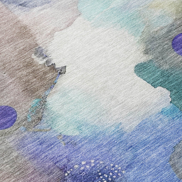 Addison Chantille ACN2019 Abstract Machine Made Transitional Brown Rug