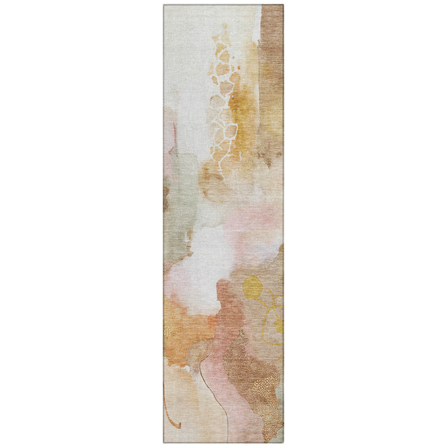 Addison Chantille ACN2019 Abstract Machine Made Transitional Mauve Rug