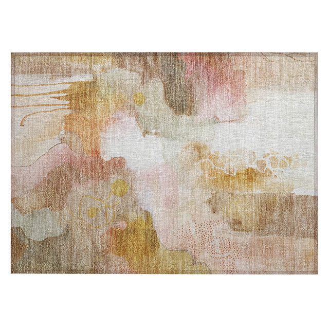 Addison Chantille ACN2019 Abstract Machine Made Transitional Mauve Rug
