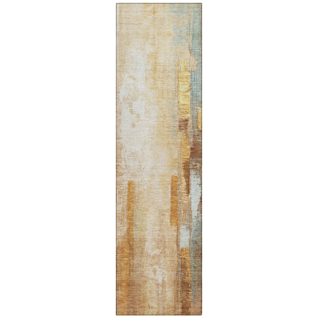 Addison Chantille ACN2020 Abstract Machine Made Transitional Copper Rug