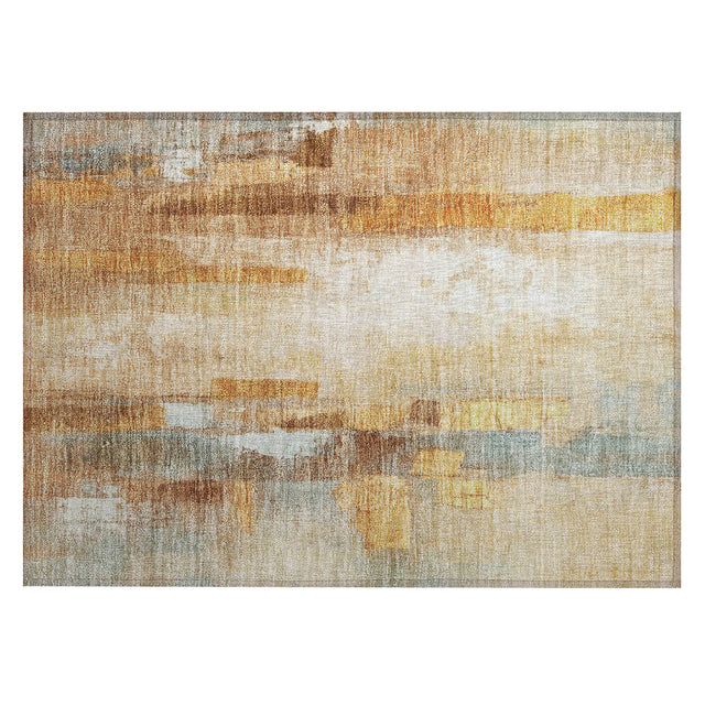 Addison Chantille ACN2020 Abstract Machine Made Transitional Copper Rug