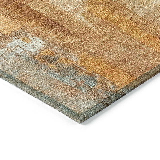 Addison Chantille ACN2020 Abstract Machine Made Transitional Copper Rug